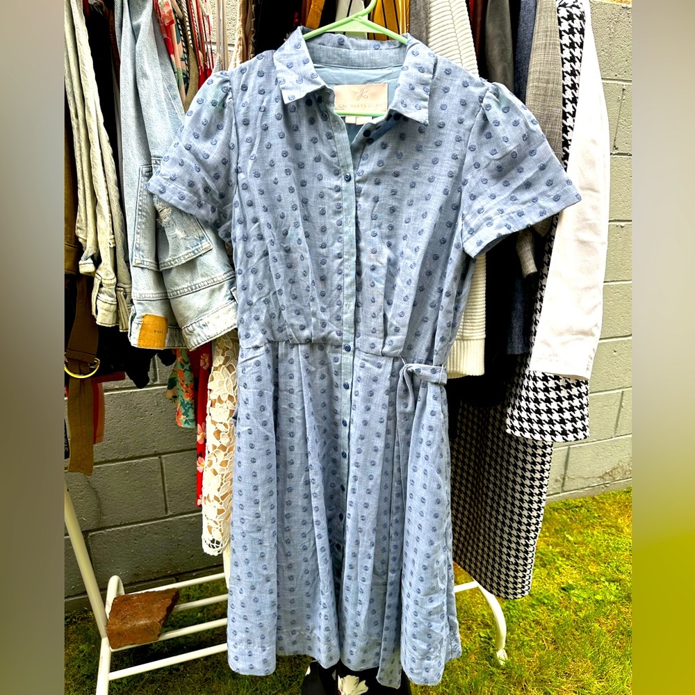 Gal Meets Glam Chambray Dot dress - Size 4 - New without tags - Never worn